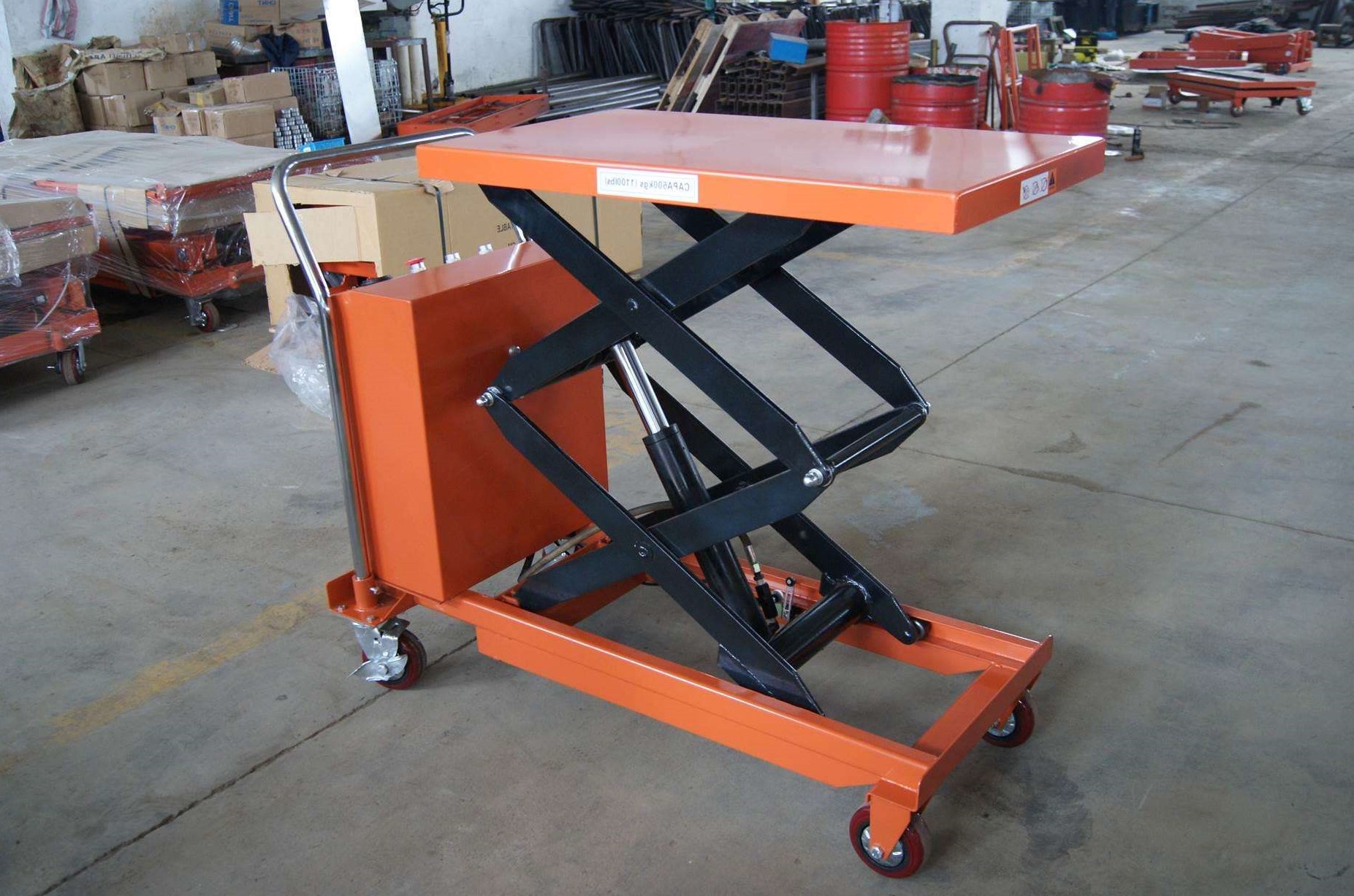 1100 Lb 500kg Scissor Lift platform trolley