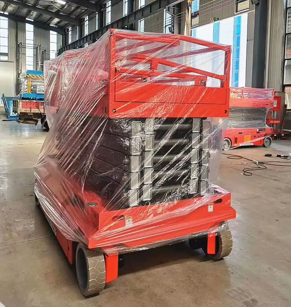 12m Self propelled Scissor Lift Delivered to Kazakhstan 03
