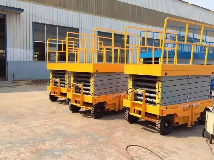 3 Sets of Towable Scissor Lifts Exported to Mexico 03