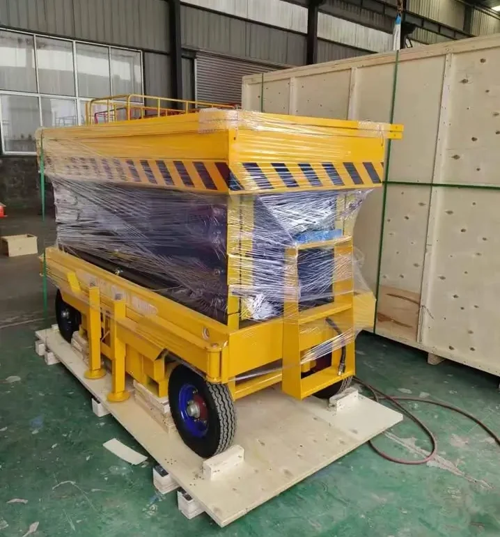 Scissor lift 8meters 26feet 30feet ship to Indonesia 02