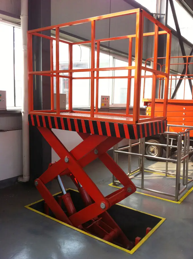 Stationary 1 Ton / 1000kg Scissor Lift Platform