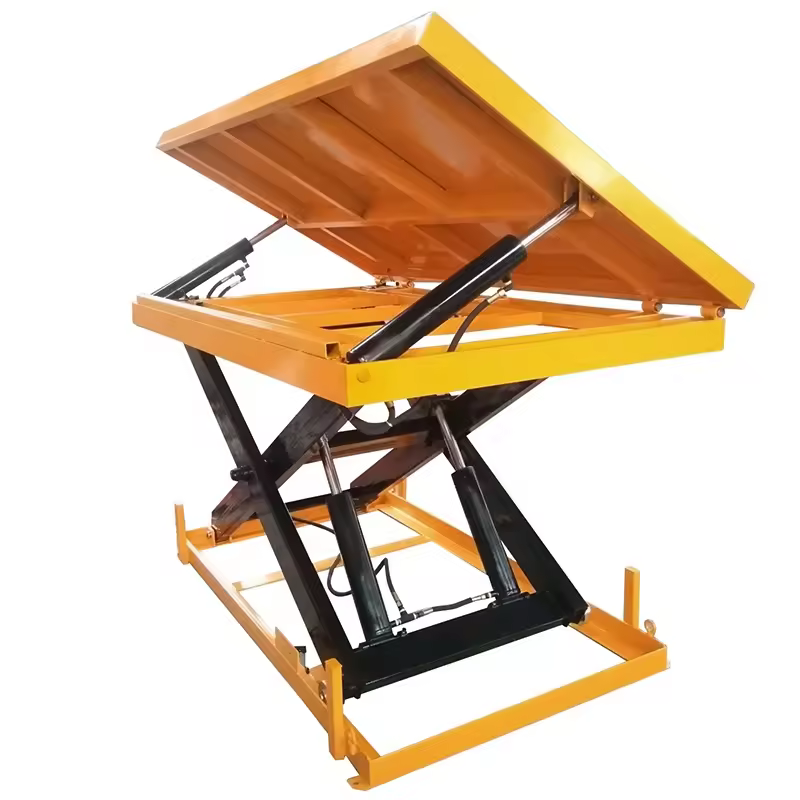 Stationary Scissor Lift With Tilt Platform